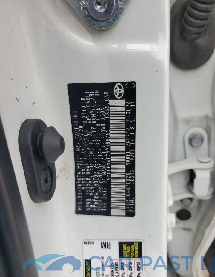 5YFEPMAE7MP186795# 13