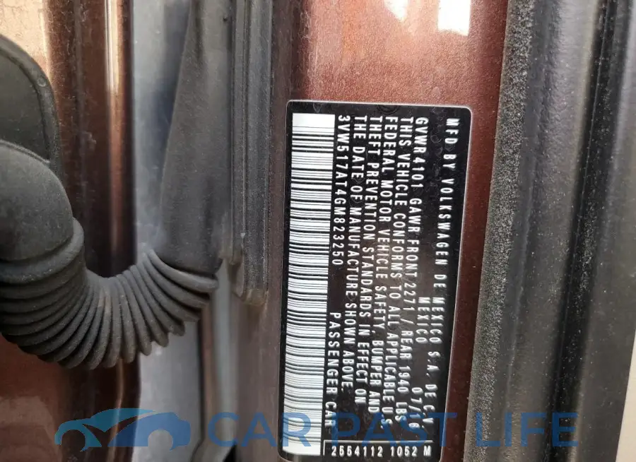 3VW517AT4GM823250# 12