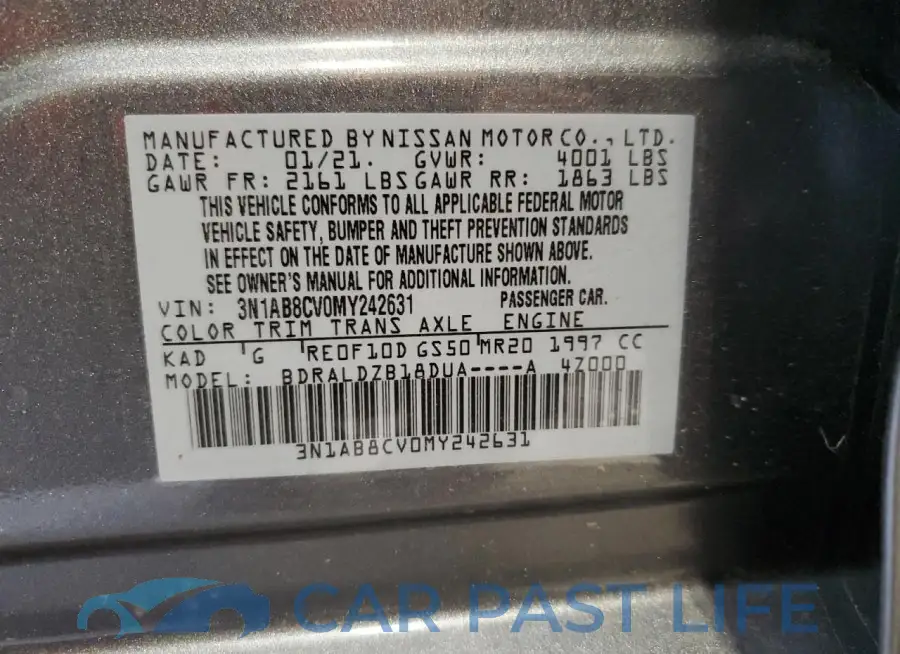 3N1AB8CV0MY242631# 13