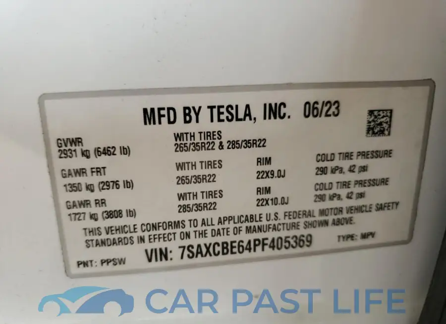 7SAXCBE64PF405369# 13