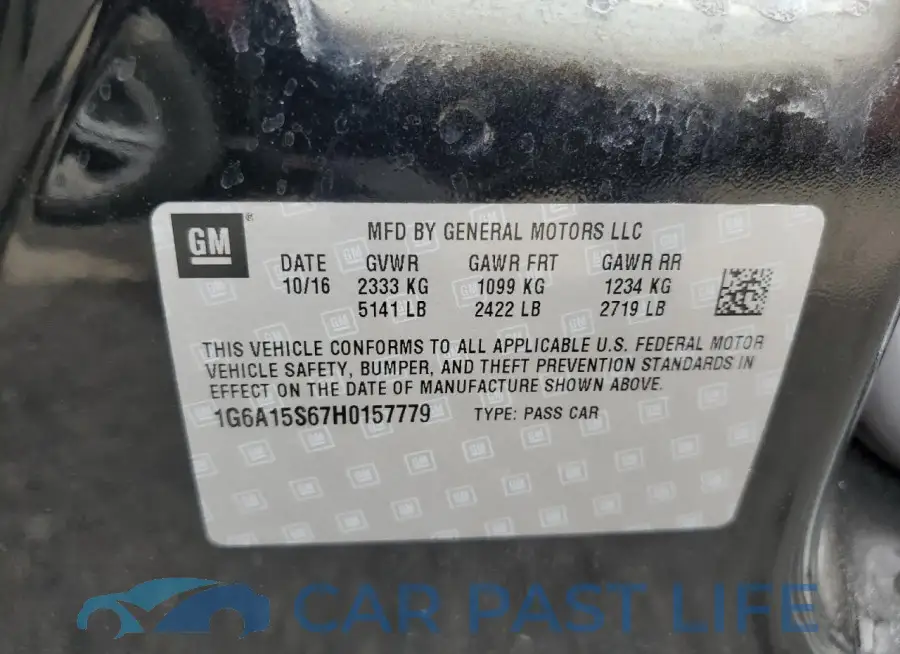 1G6A15S67H0157779# 12