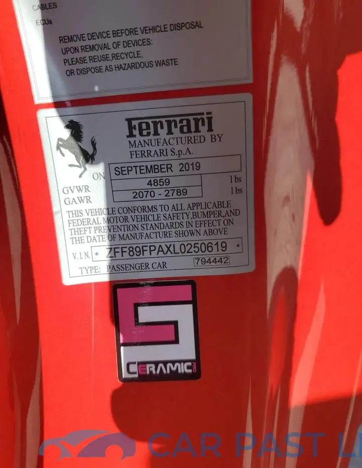 ZFF89FPAXL0250619# 13