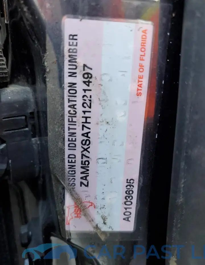 ZAM57XSA7H1221497# 13