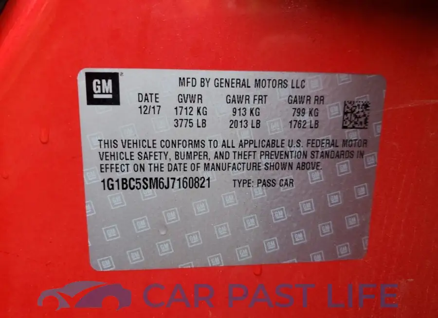 1G1BC5SM6J7160821# 12