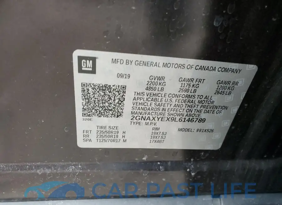 2GNAXYEX9L6146789# 14