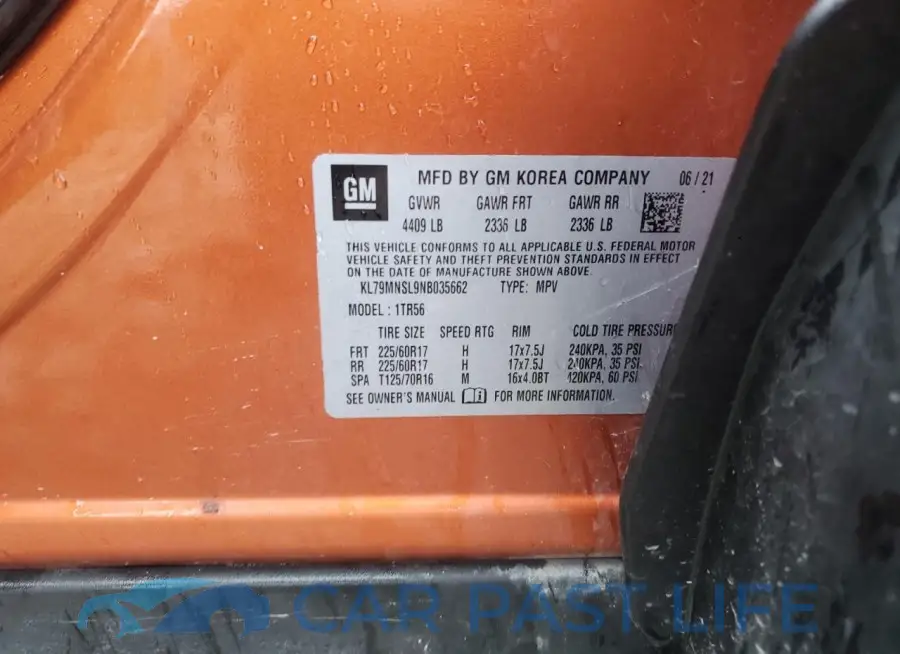 KL79MNSL9NB035662# 12