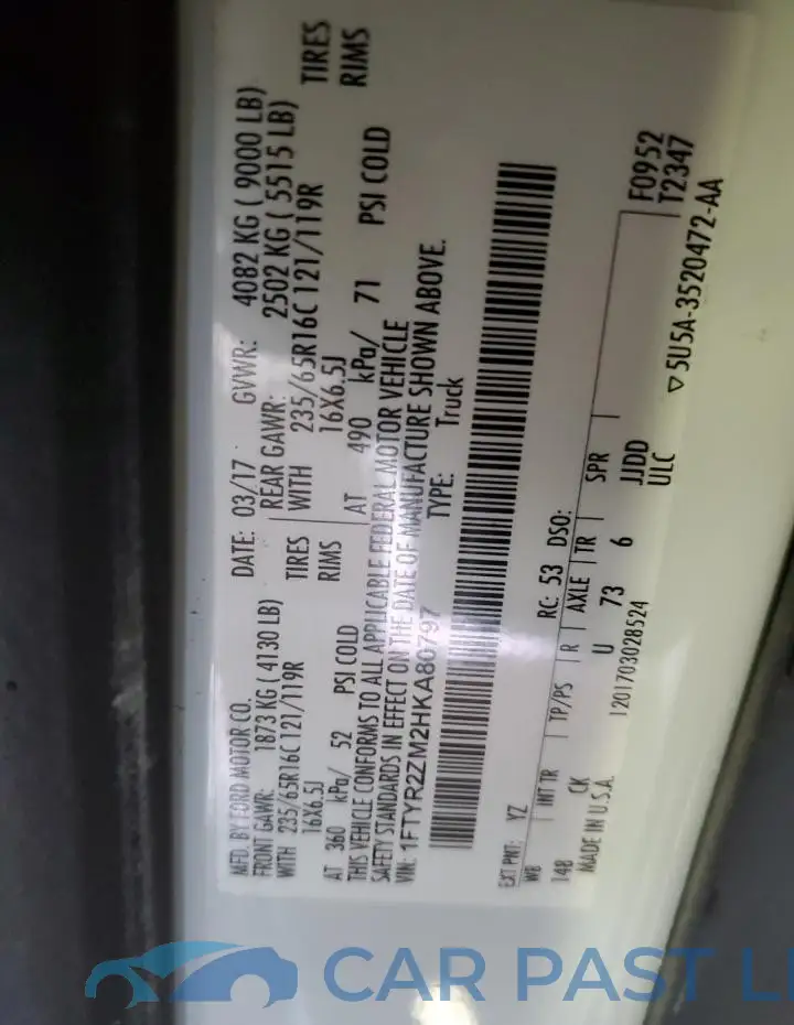 1FTYR2ZM2HKA80797# 12