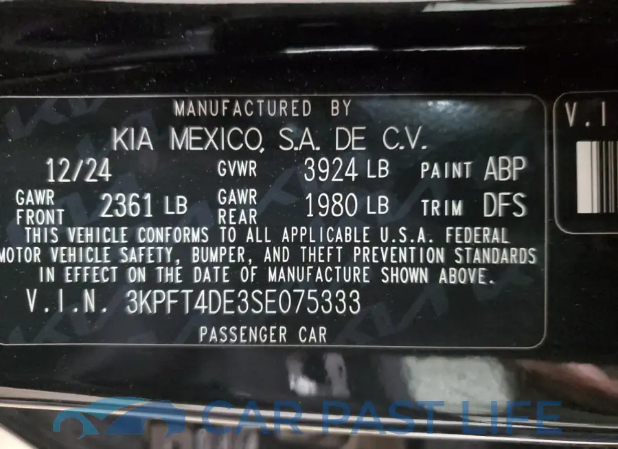 3KPFT4DE3SE075333# 12