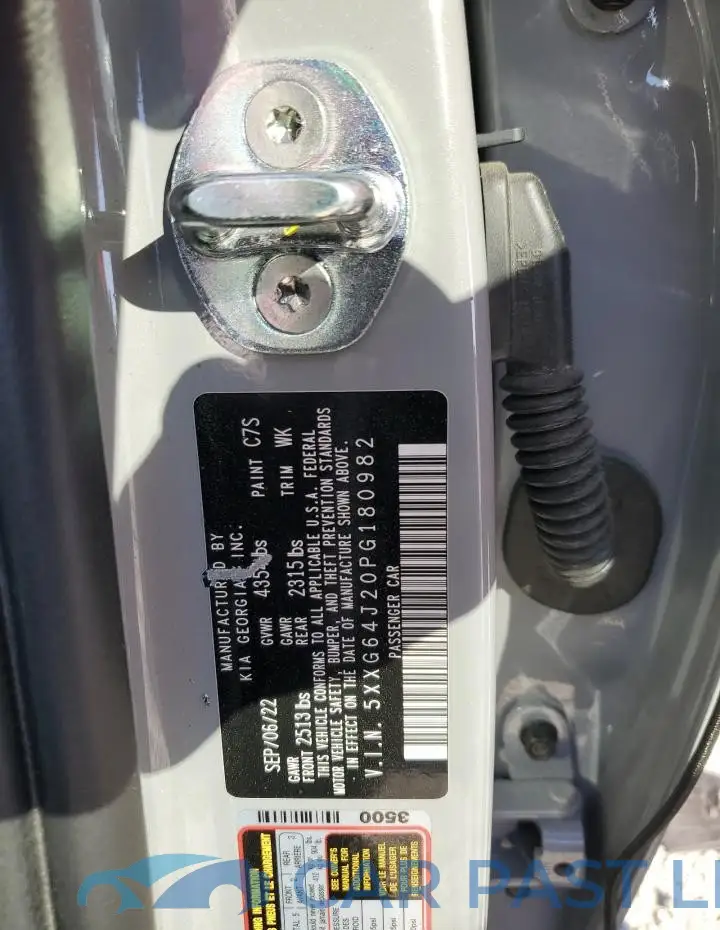 5XXG64J20PG180982# 12