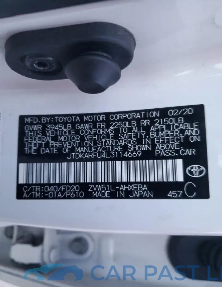 JTDKARFU4L3114669# 12