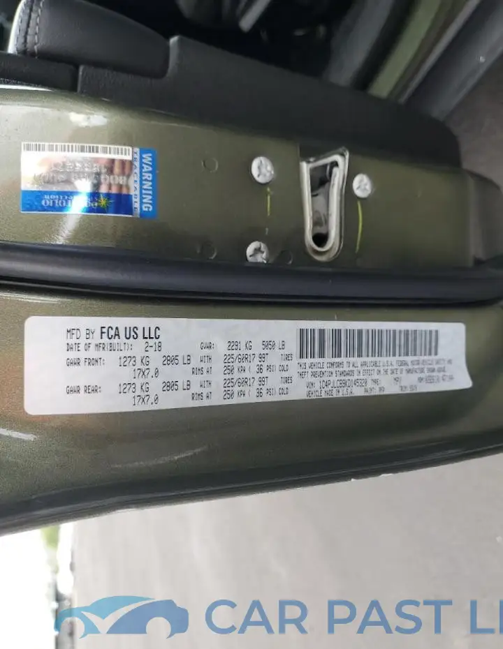 1C4PJLCB9KD145320# 13