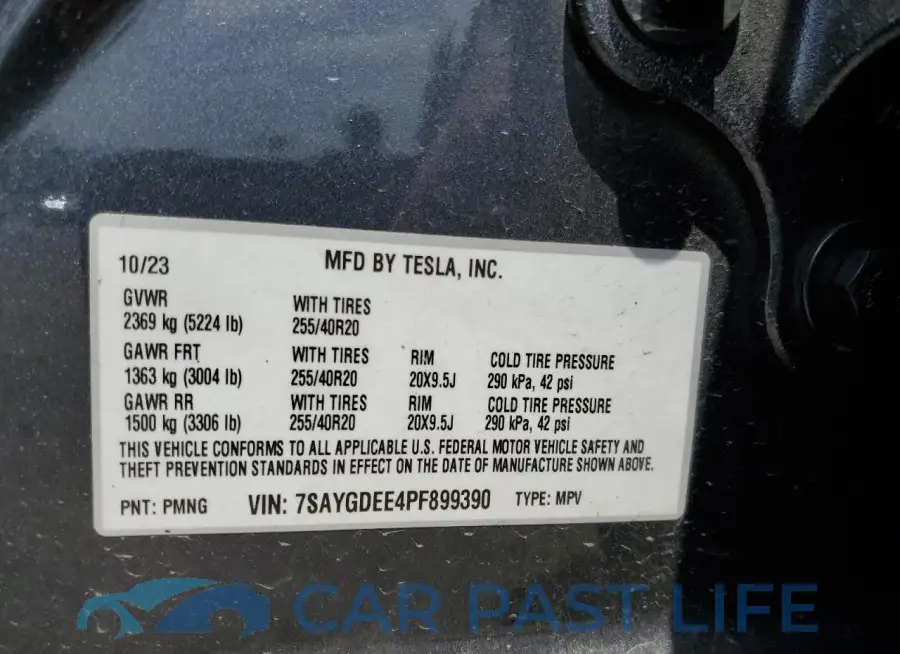 7SAYGDEE4PF899390# 13