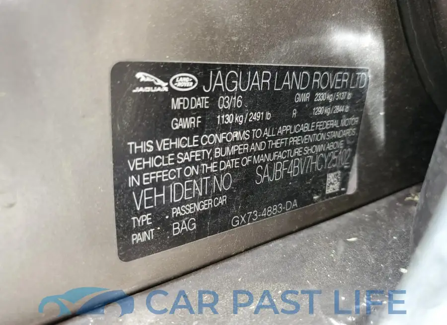 SAJBF4BV7HCY25102# 12