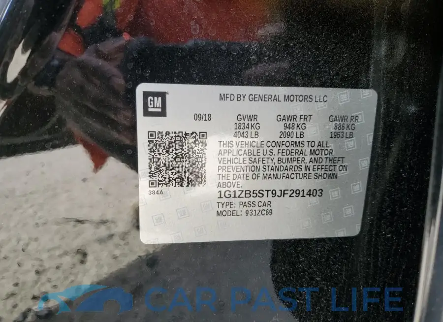 1G1ZB5ST9JF291403# 12