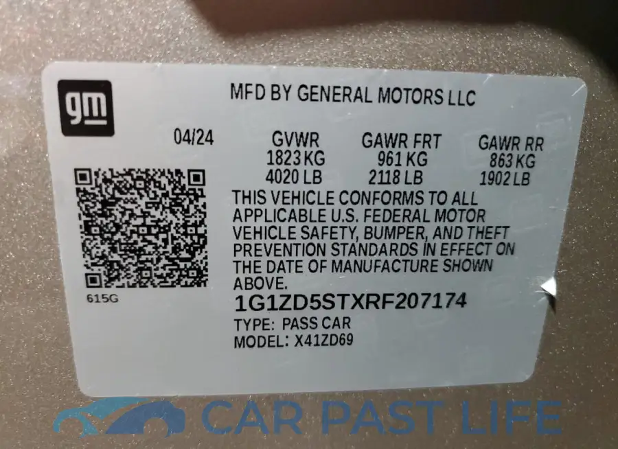 1G1ZD5STXRF207174# 12