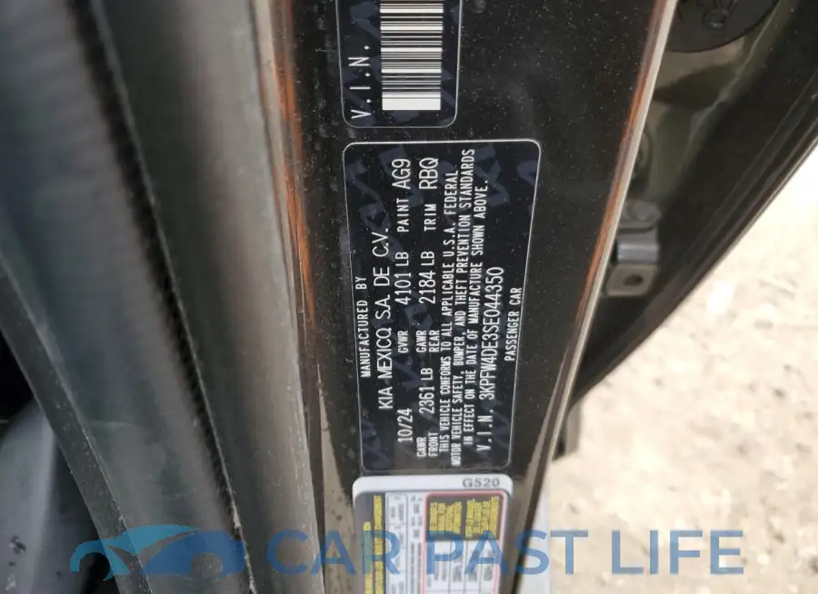 3KPFW4DE3SE044350# 12