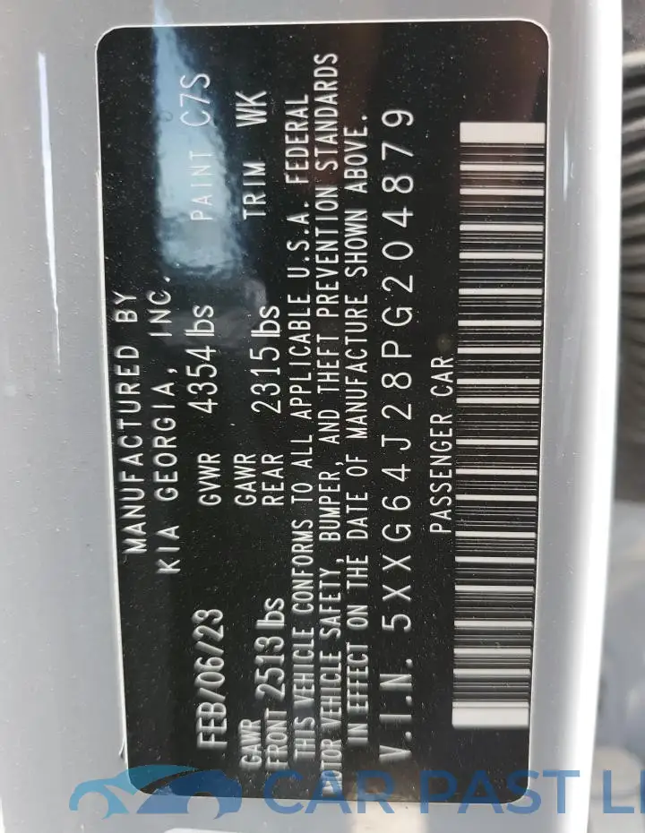 5XXG64J28PG204879# 12