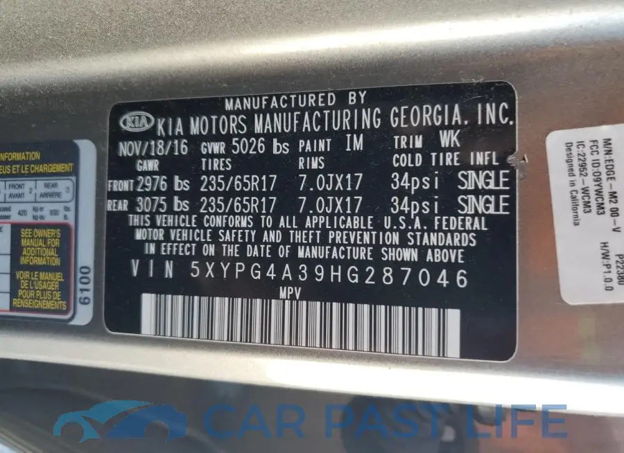 5XYPG4A39HG287046# 13