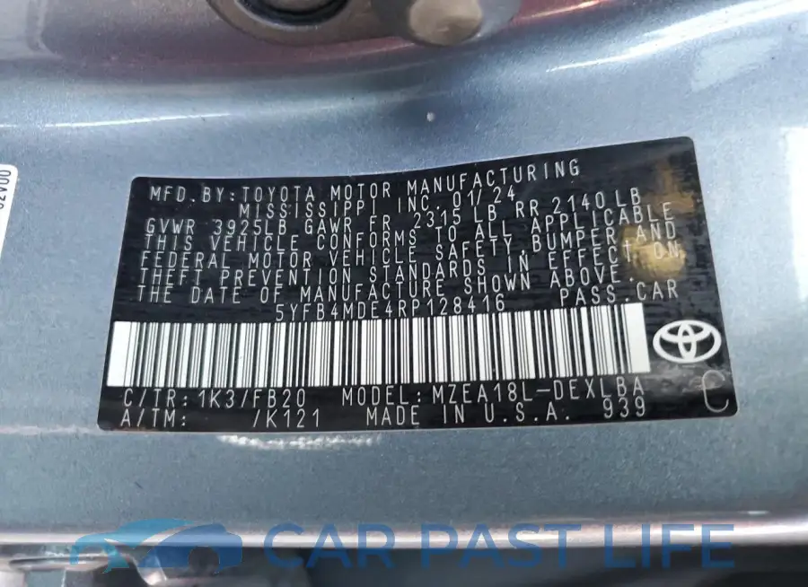 5YFB4MDE4RP128416# 13