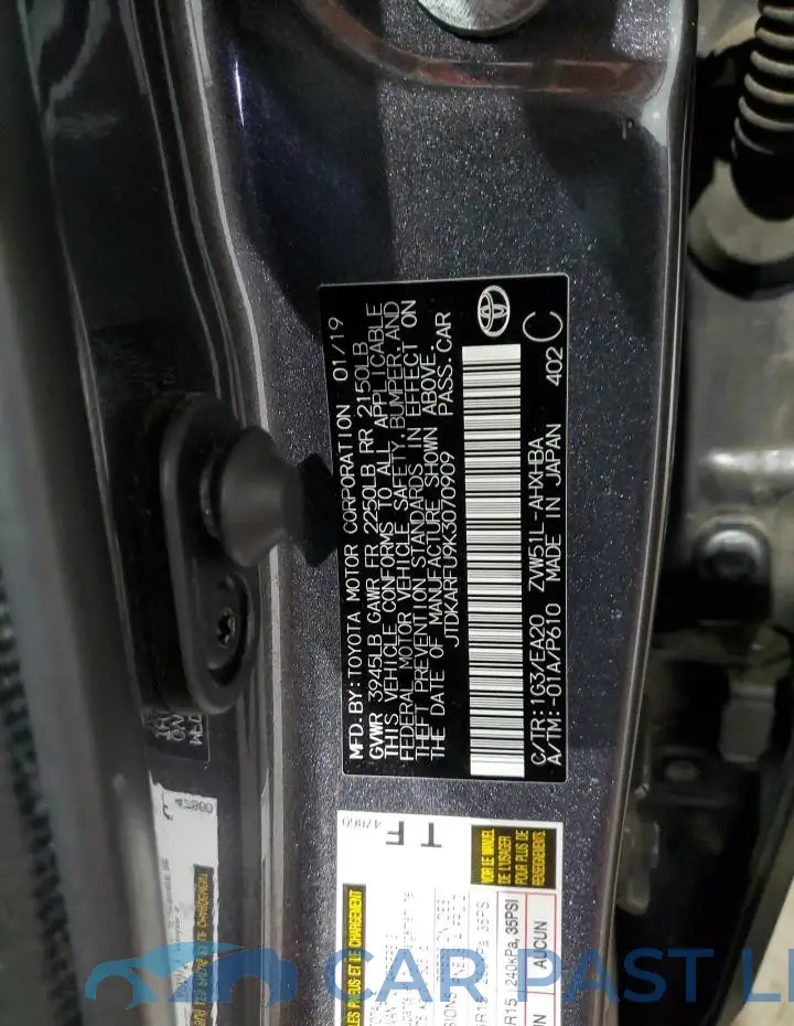 JTDKARFU9K3070909# 13