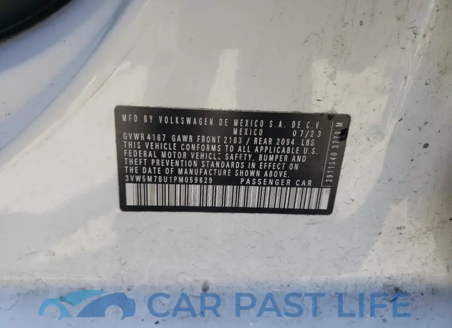 3VW5M7BU1PM059629# 12