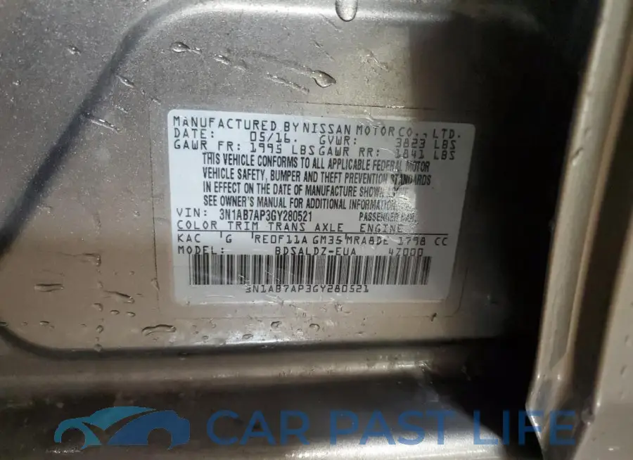 3N1AB7AP3GY280521# 13