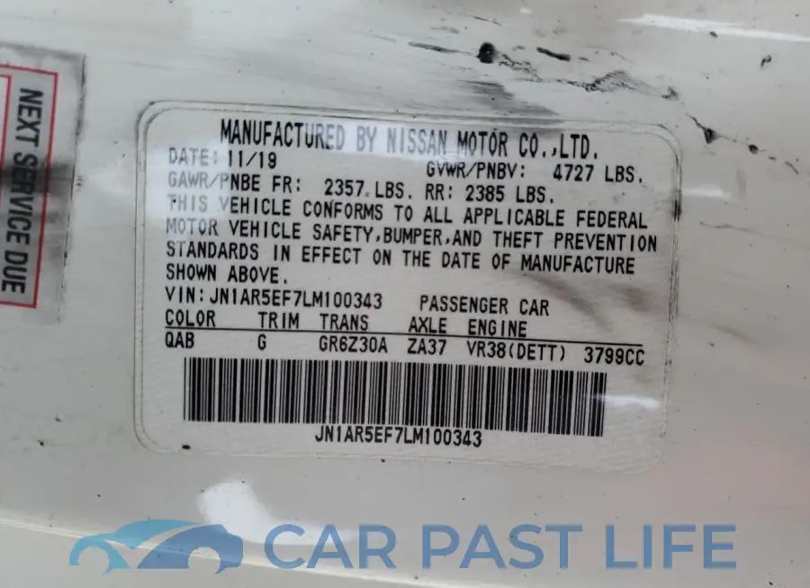 JN1AR5EF7LM100343# 12