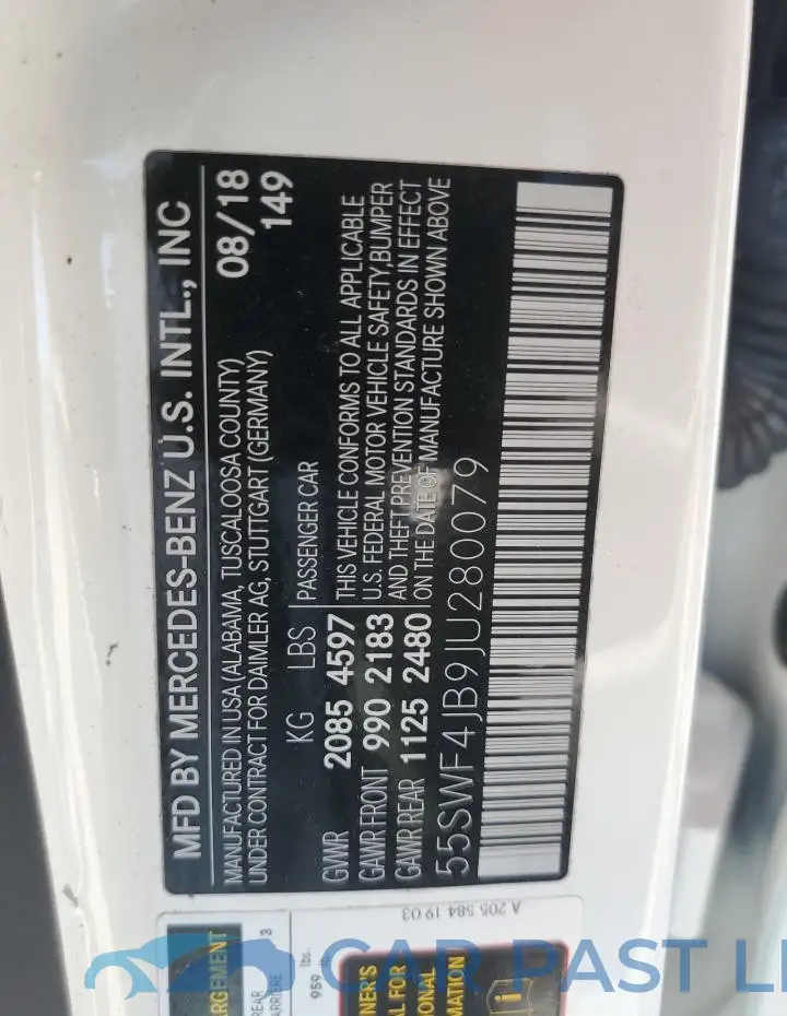 55SWF4JB9JU280079# 12