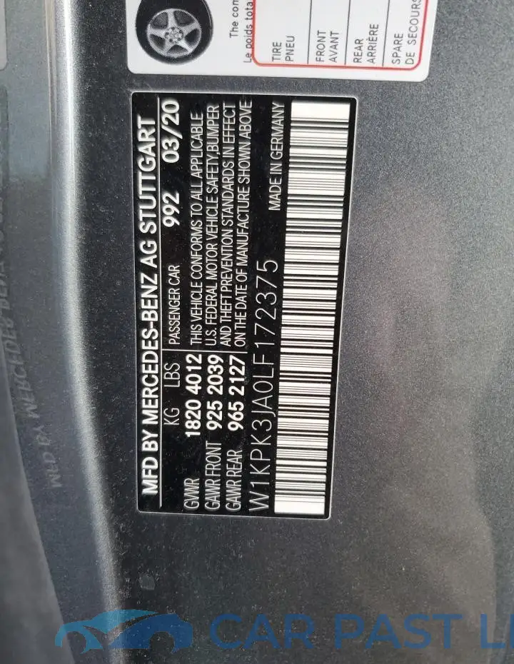 W1KPK3JA0LF172375# 12