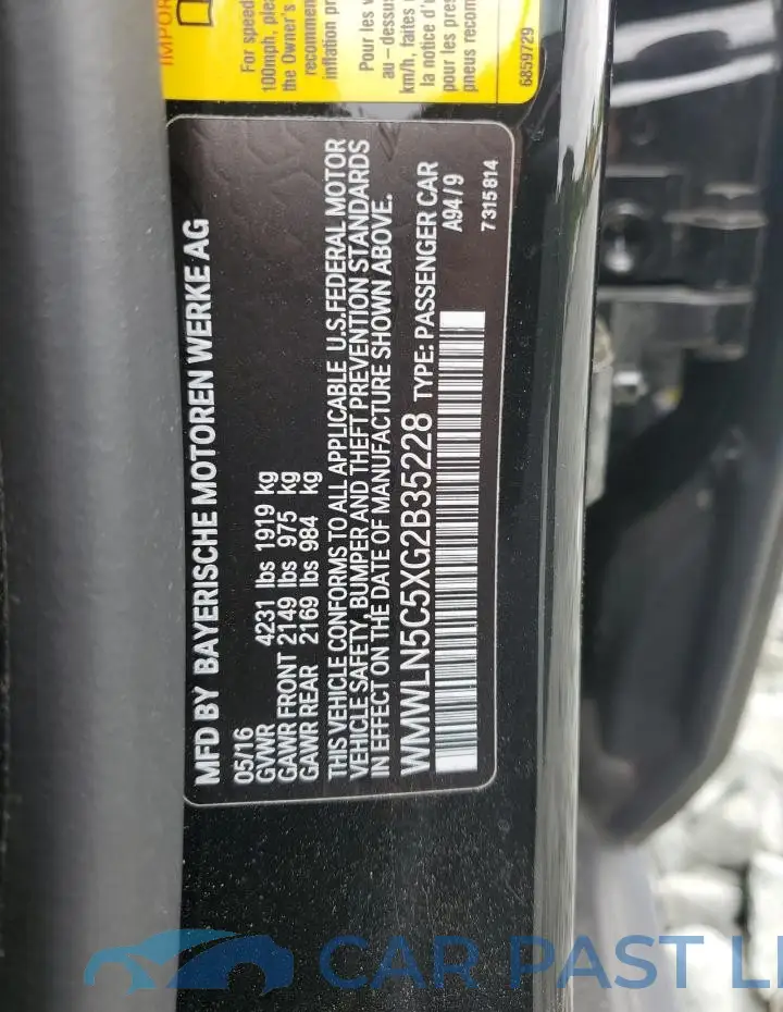 WMWLN5C5XG2B35228# 12