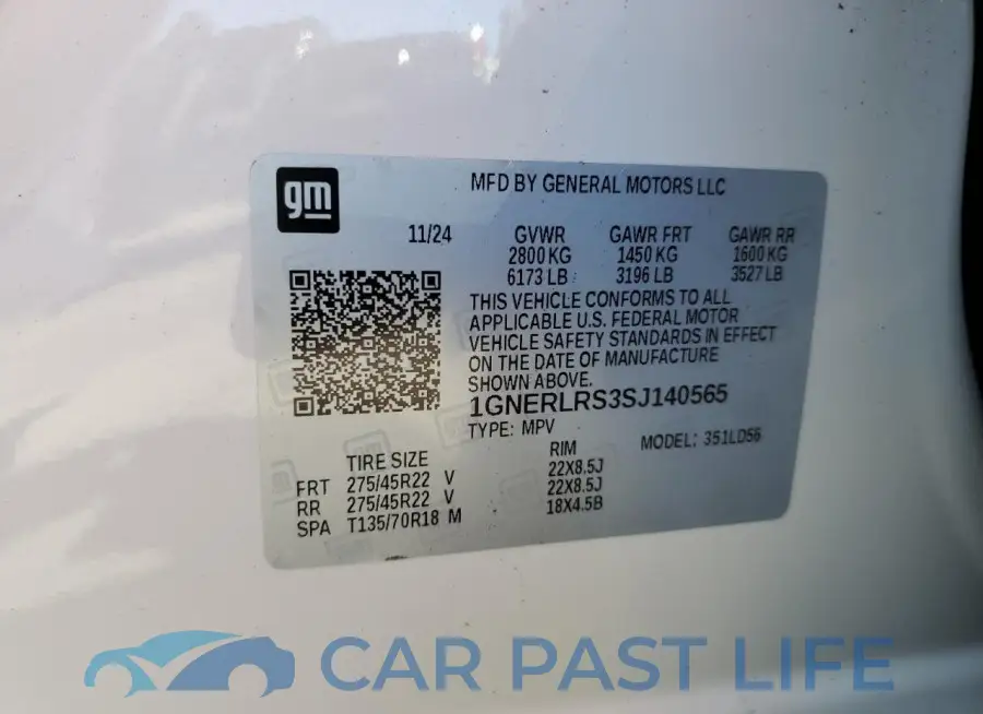 1GNERLRS3SJ140565# 13