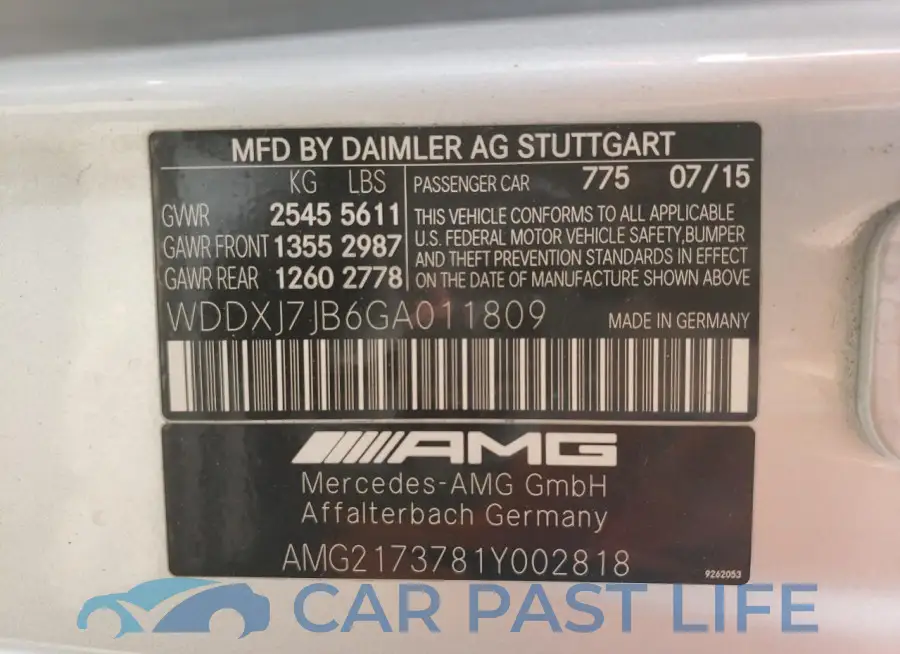 WDDXJ7JB6GA011809# 13
