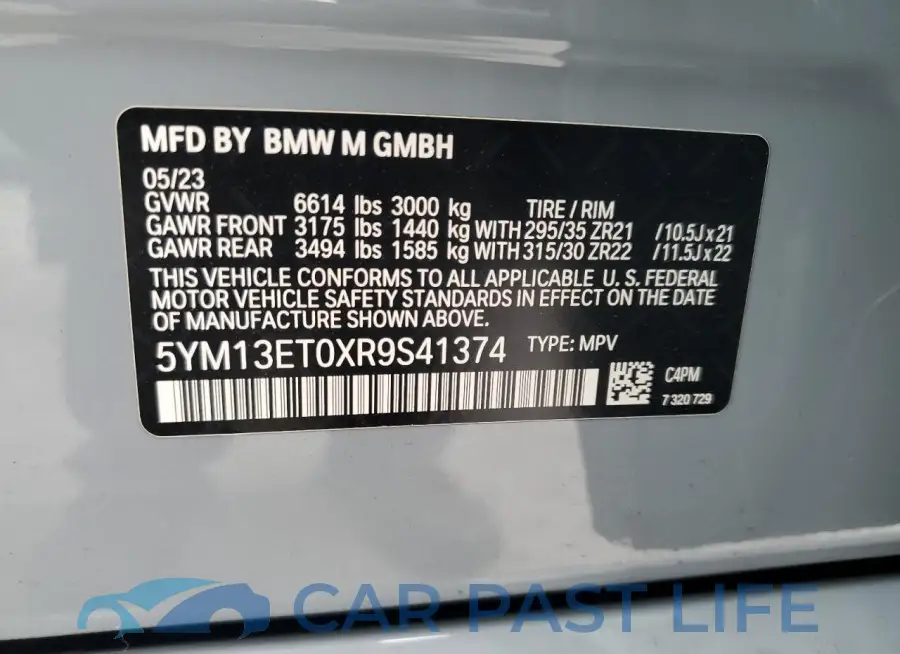 5YM13ET0XR9S41374# 14