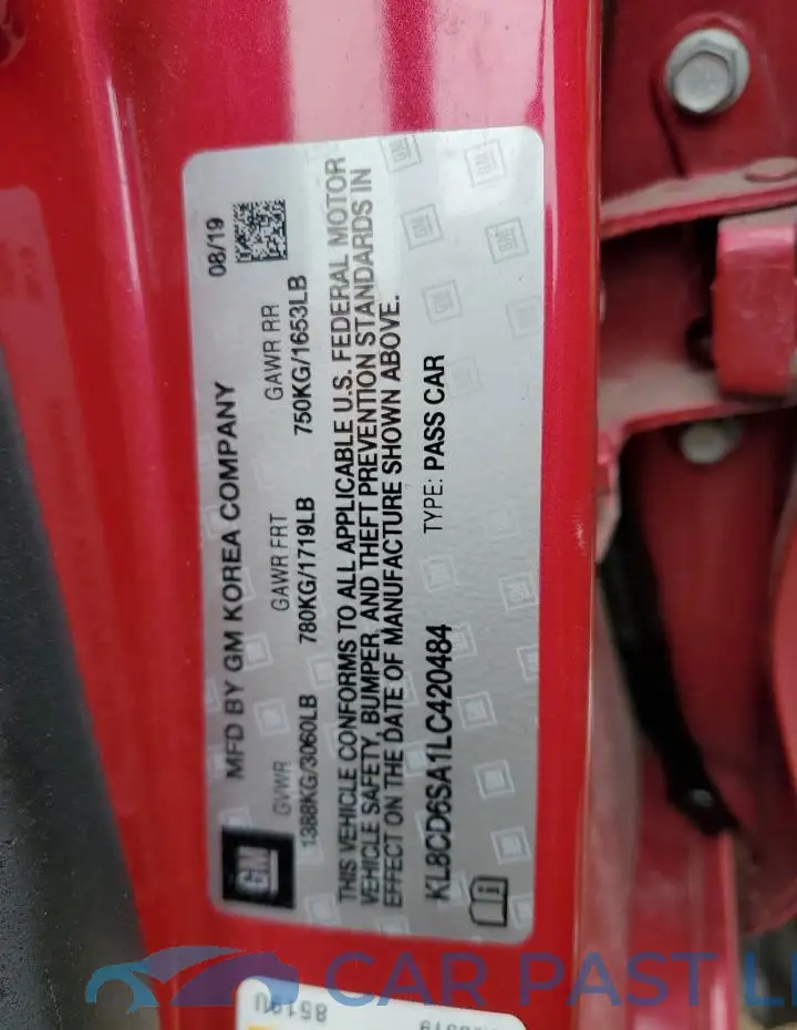 KL8CD6SA1LC420484# 12