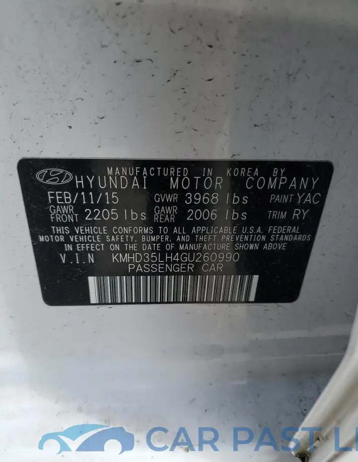 KMHD35LH4GU260990# 12