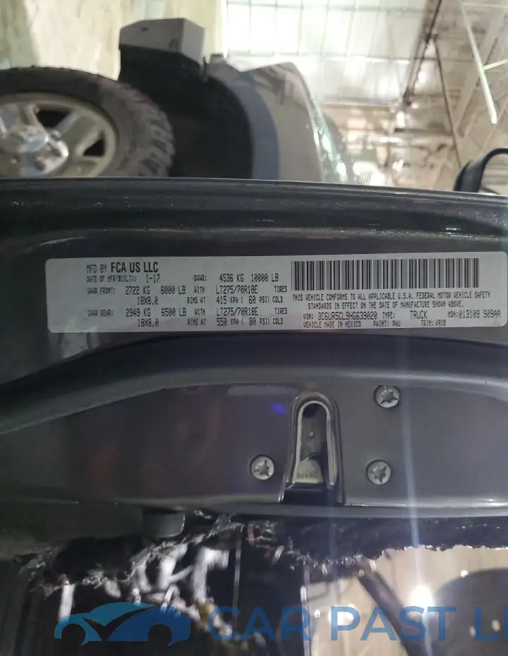 3C6UR5CL9HG639020# 12