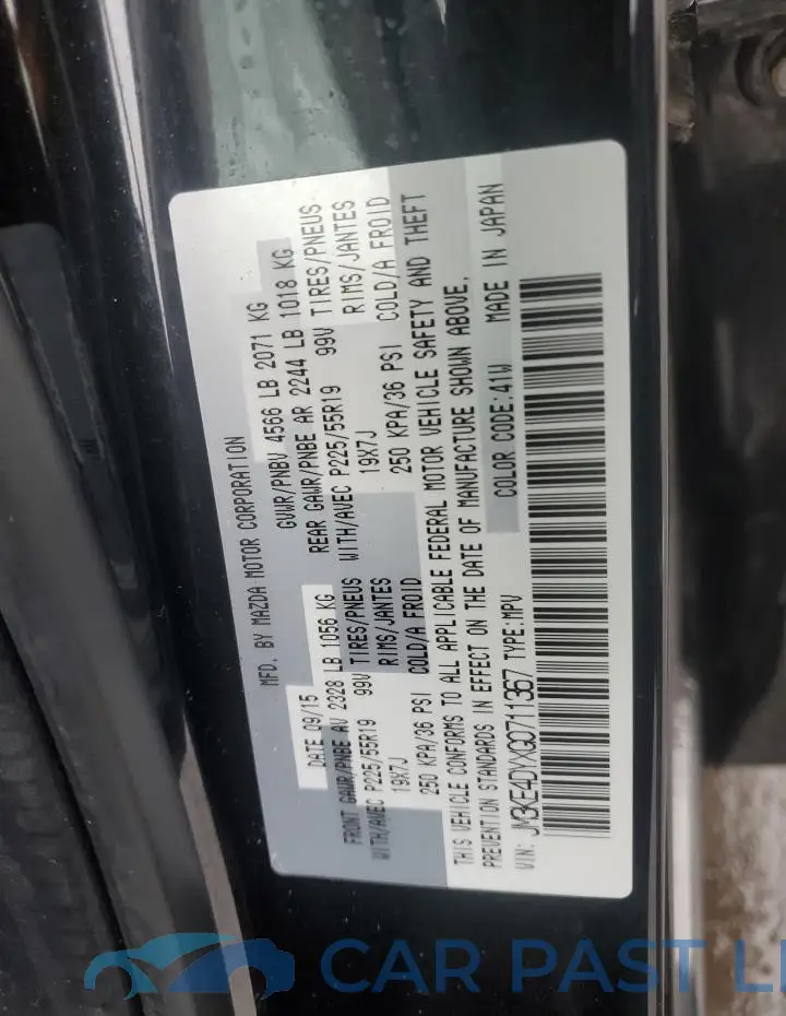 JM3KE4DYXG0711367# 12