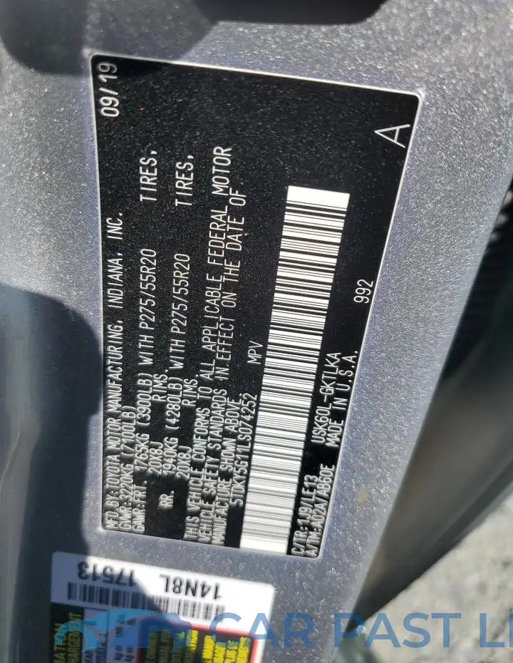 5TDKY5G11LS074252# 14