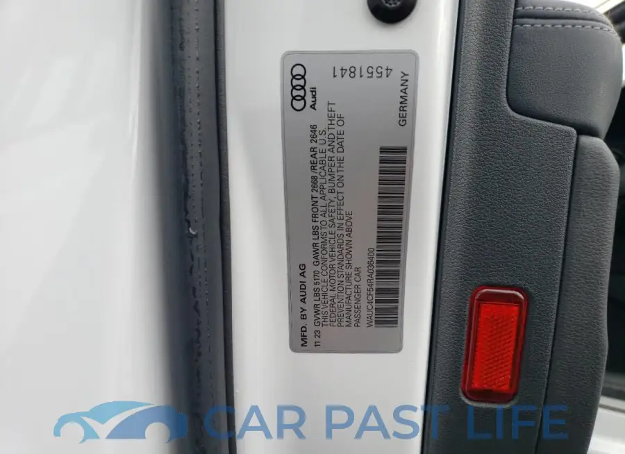 WAUC4CF54RA036400# 12