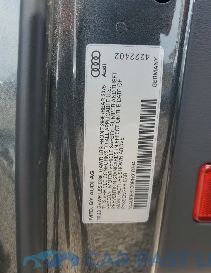 WAURFBF20RN018764# 12