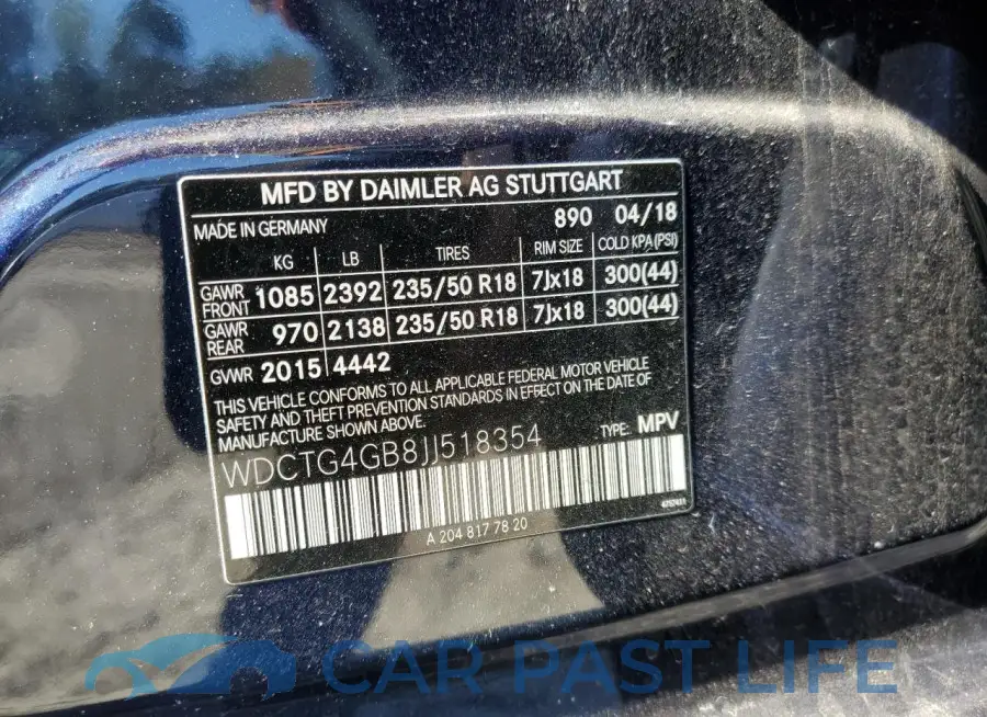 WDCTG4GB8JJ518354# 13
