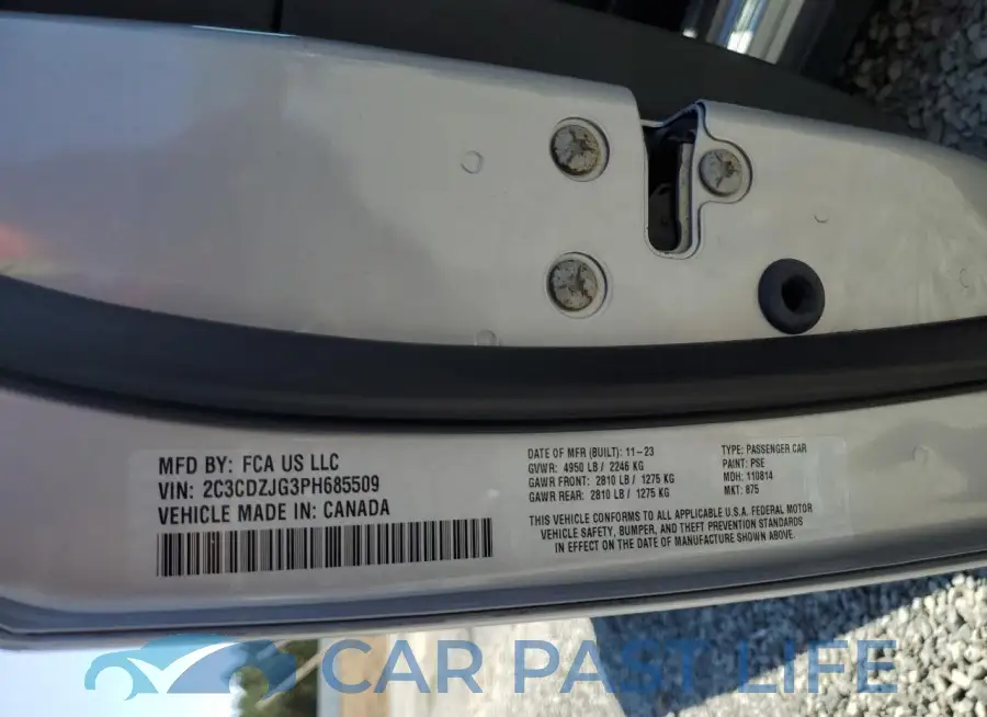 2C3CDZJG3PH685509# 13