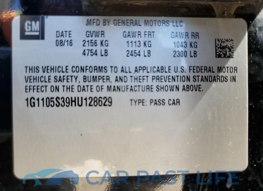 1G1105S39HU128629# 13