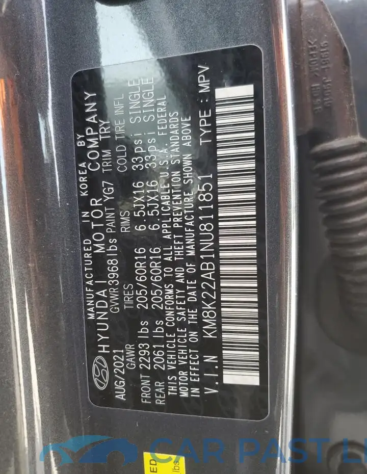 KM8K22AB1NU811851# 13