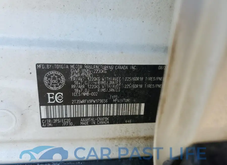 2T35WRFV9PW179656# 13