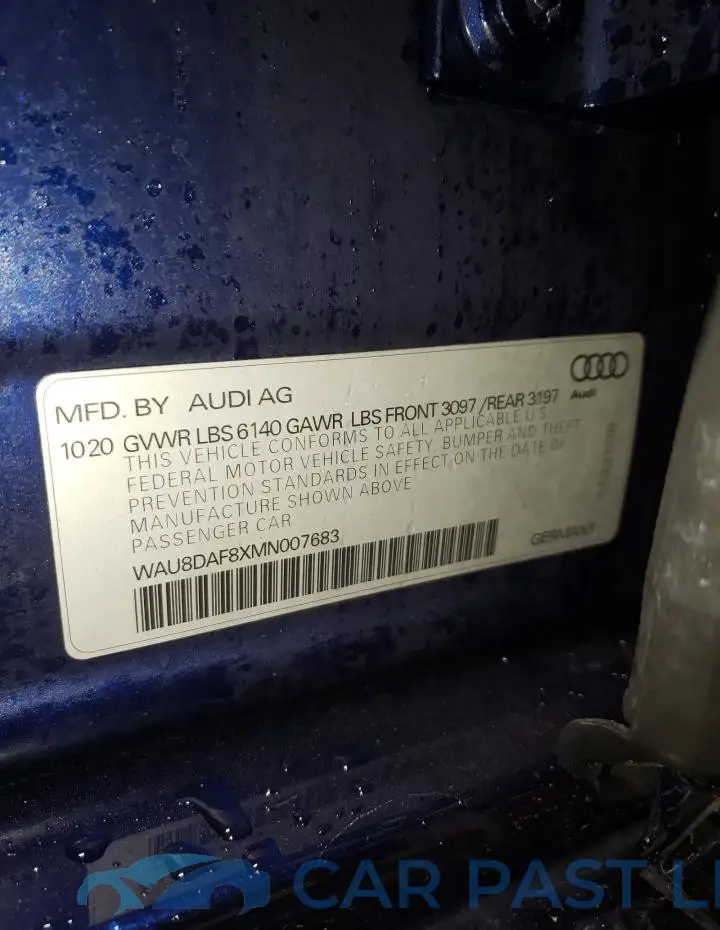WAU8DAF8XMN007683# 13