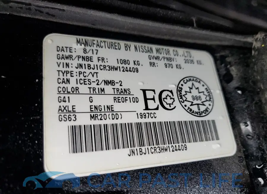 JN1BJ1CR3HW124409# 14