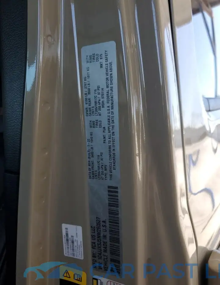 1C4JJXSJ5NW260527# 13