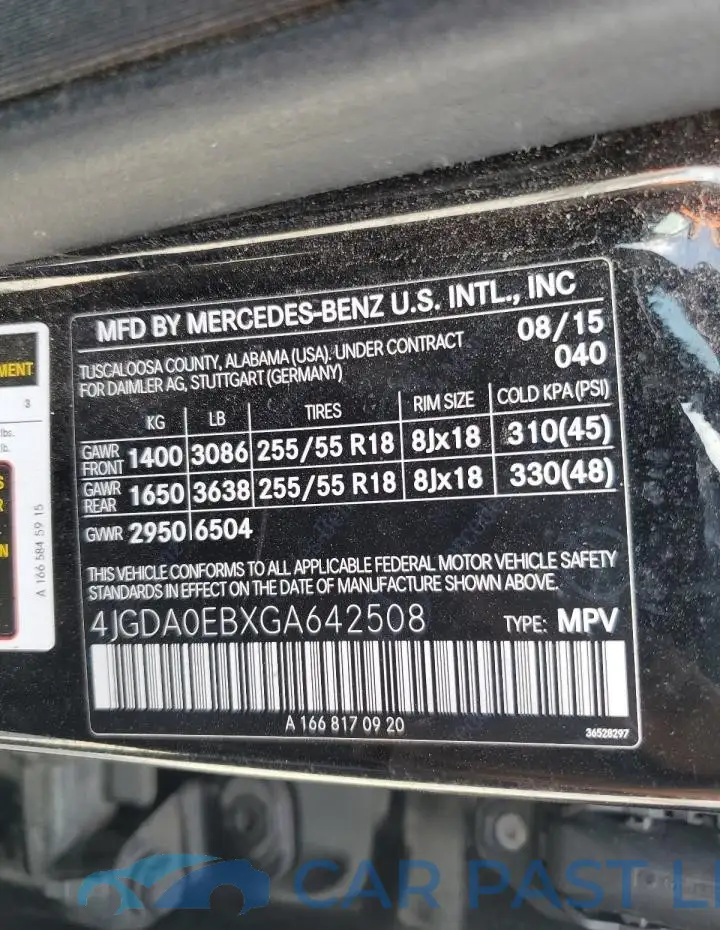 4JGDA0EBXGA642508# 13