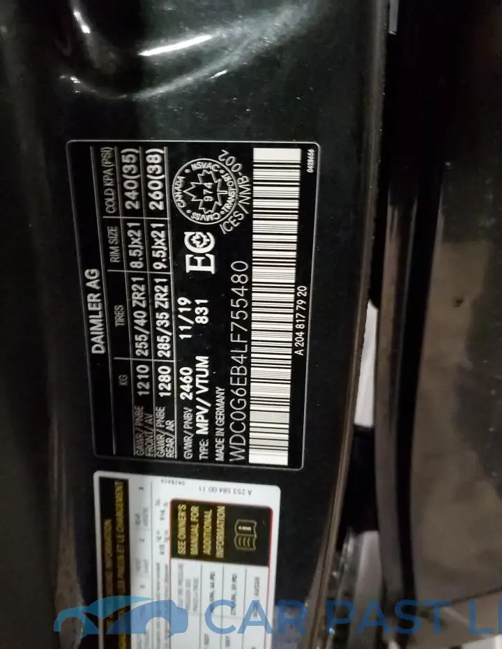 WDC0G6EB4LF755480# 13